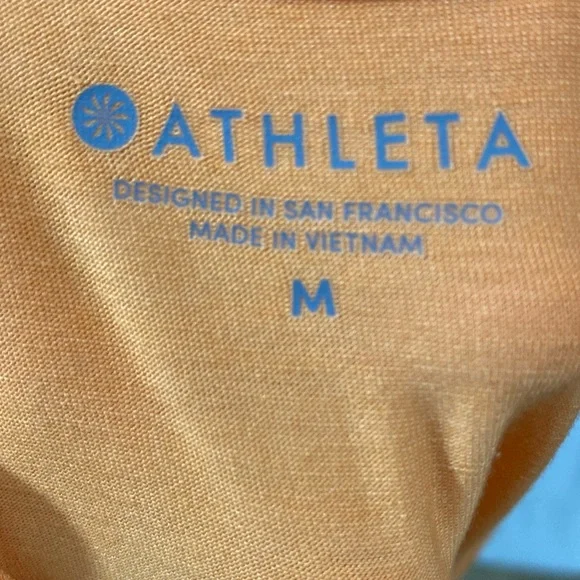 Athleta Long Workout Tank in Tangerine Sz M - Picture 6 of 7